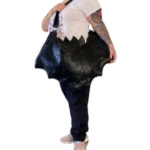 Trickz N’ Treatz Black Bat Wing Women large Bag
